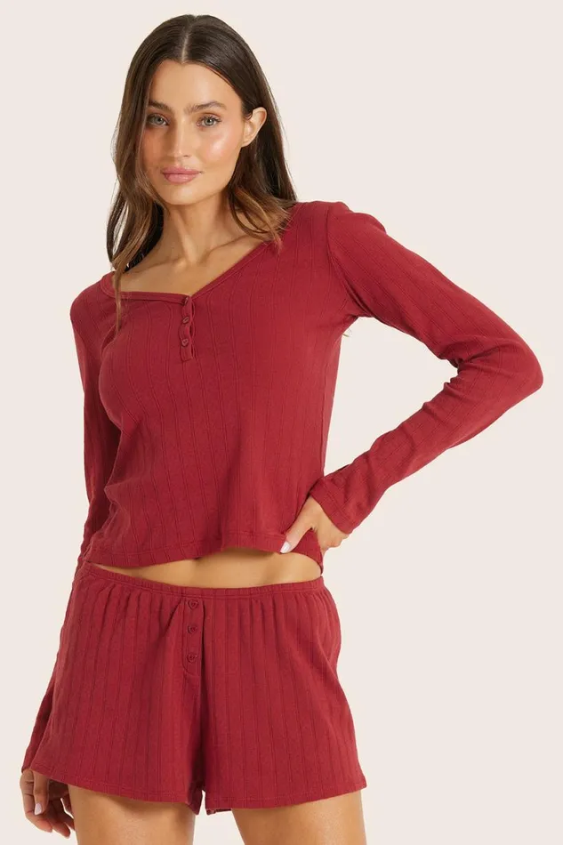 SET ACTIVE Tops Tanks Tees POINTELLE DAINTY HENLEY 8211 LOVE 8211 Women