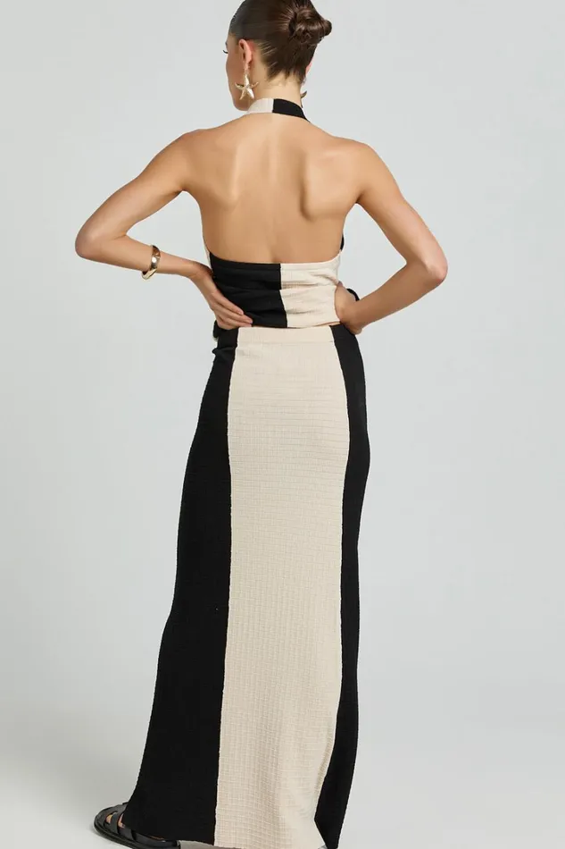 Seven Wonders 8211 Elita Maxi Skirt In BlackLatte Women Showpo Skirts