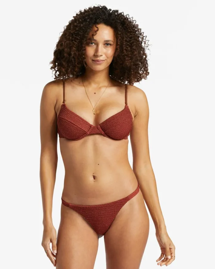 Shimmer High Maya Bikini Bottoms Deep Sienna Women Billabong Bikinis