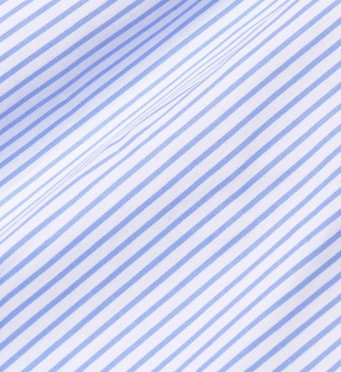 Shirting Women Sporty and Rich Serif Logo Boxer Shorts 8211 WhiteLight Blue Striped