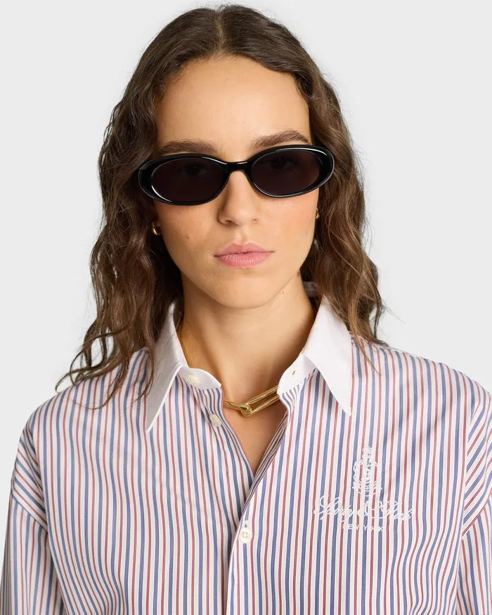 Shirts Men Sporty and Rich Vendome Oversized Shirt 8211 NavyRedWhite
