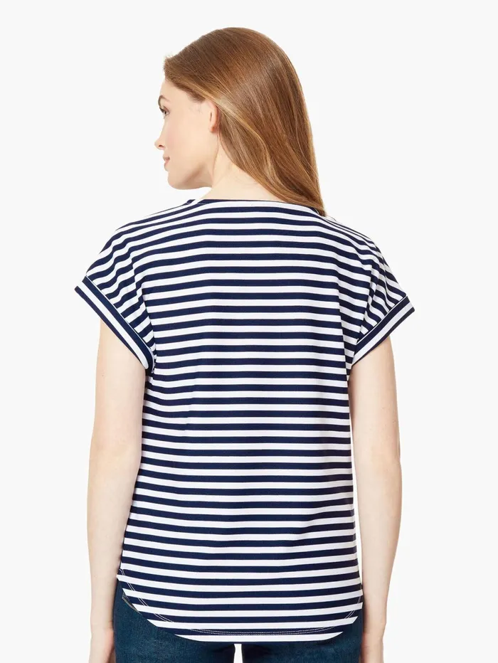 Short CuffedSleeve Scoop Neck Tee Women Jones New York Sale Short CuffedSleeve Scoop Neck Tee Women Jones New York Sale
