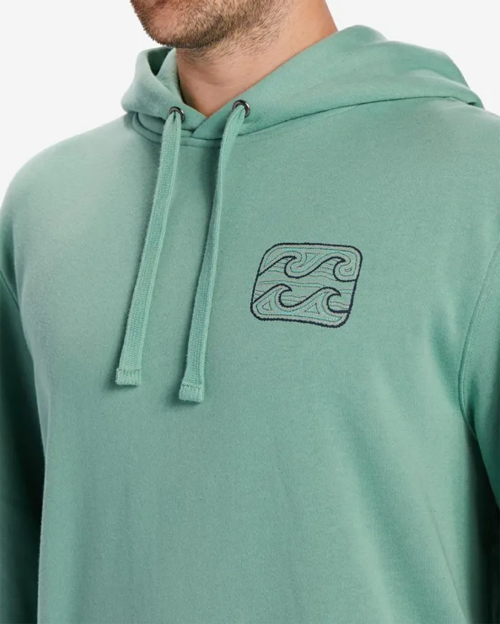 Short Sands Hoodie Dusty Green Men Billabong Hoodies and Fleece