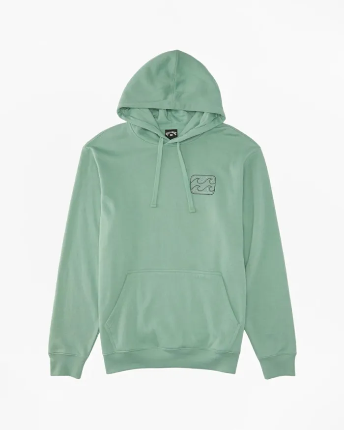 Short Sands Hoodie Dusty Green Men Billabong Hoodies and Fleece