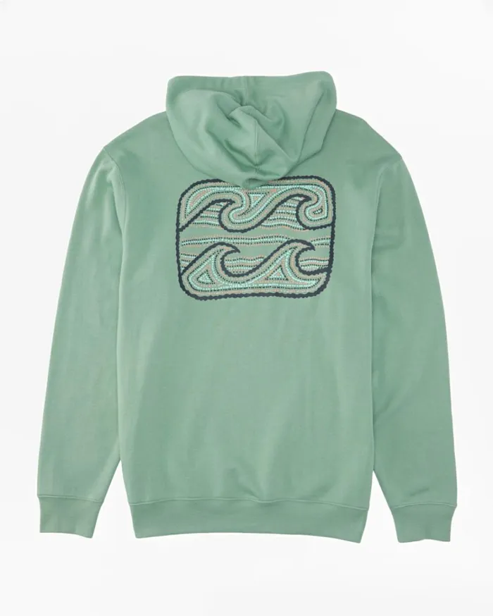 Short Sands Hoodie Dusty Green Men Billabong Hoodies and Fleece
