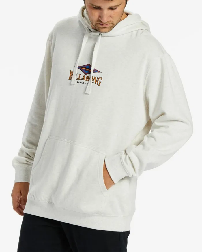 Short Sands Hoodie Light Grey Heather Men Billabong Hoodies and Fleece