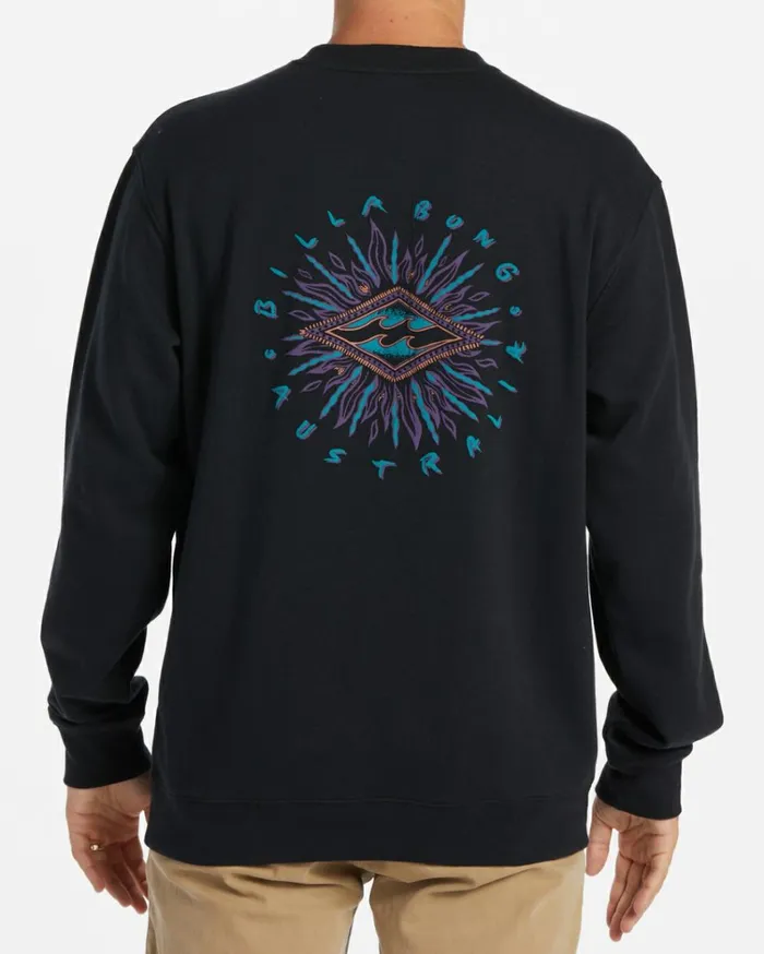 Short Sands Sweatshirt Black Men Billabong Hoodies and Fleece