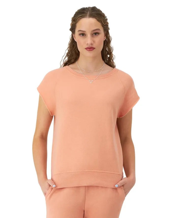 Short Sleeve Crewneck Sweatshirt C Logo Comfort Wash Peach Grapefruit Women Champion Hoodies and Sweatshirts Short Sleeve Crewneck Sweatshirt C Logo Comfort Wash Peach Grapefruit Women Champion Hoodies and Sweatshirts