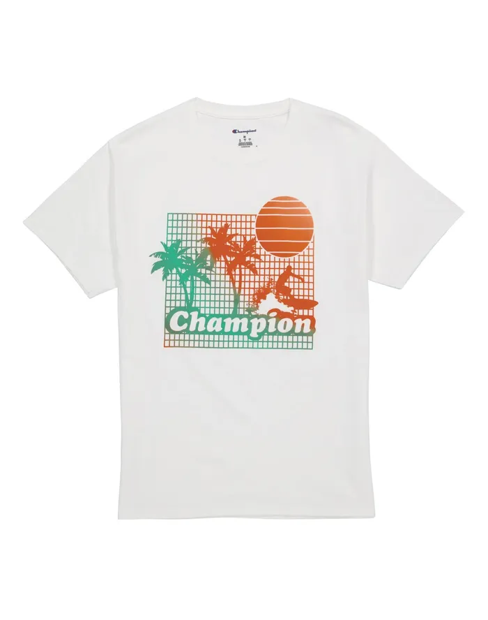 ShortSleeve TShirt Surfer Square White Men Champion TShirts and Tops