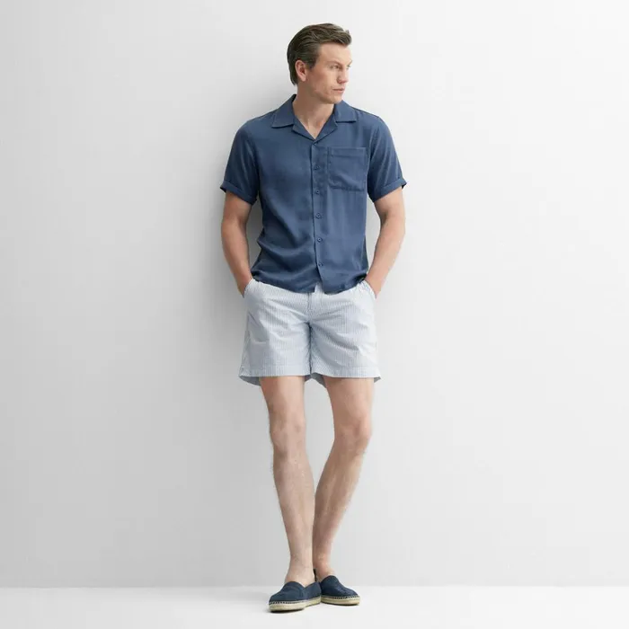 Shorts Men Oliver Sweeney Monforte Blue Stripe Shorts Men Oliver Sweeney Monforte Blue Stripe