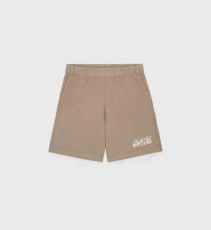 Shorts Men Sporty and Rich Made In USA Gym Short 8211 EspressoWhite