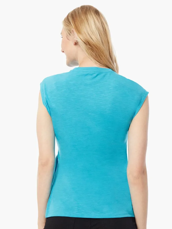 Sleeveless Side Tie Slub Knit Top Women Jones New York Tops and Blouses Sleeveless Side Tie Slub Knit Top Women Jones New York Tops and Blouses