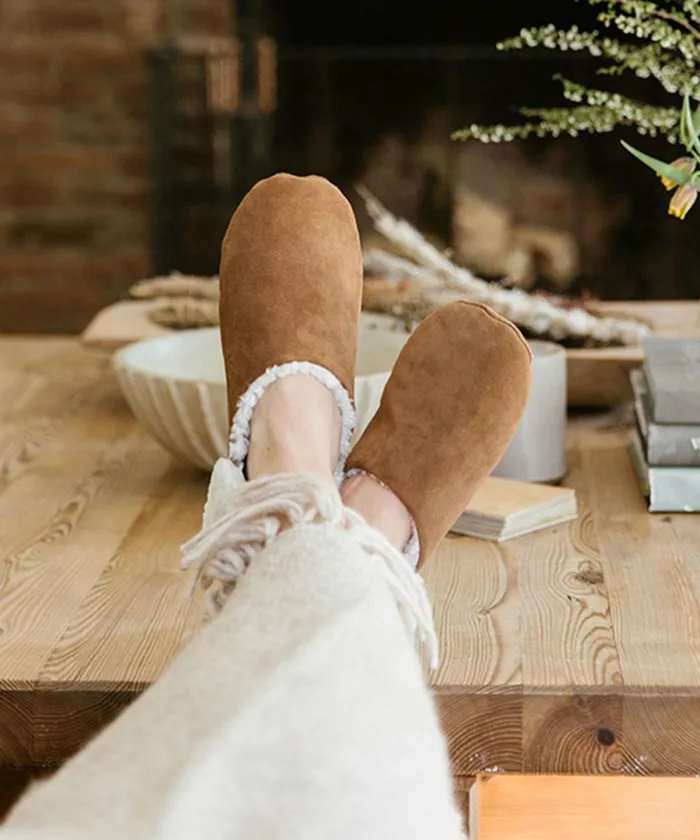 Slippers Women Jenni Kayne Suede Moroccan Slipper Saddle