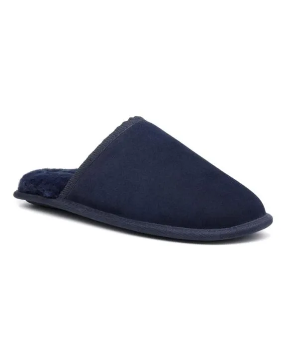 Slumber Slippers Navy Mens Hotter Slippers