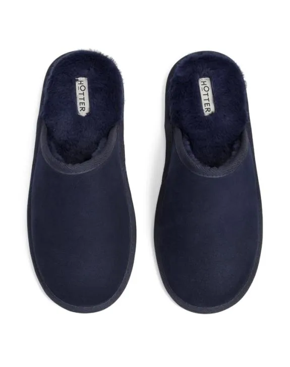 Slumber Slippers Navy Mens Hotter Slippers