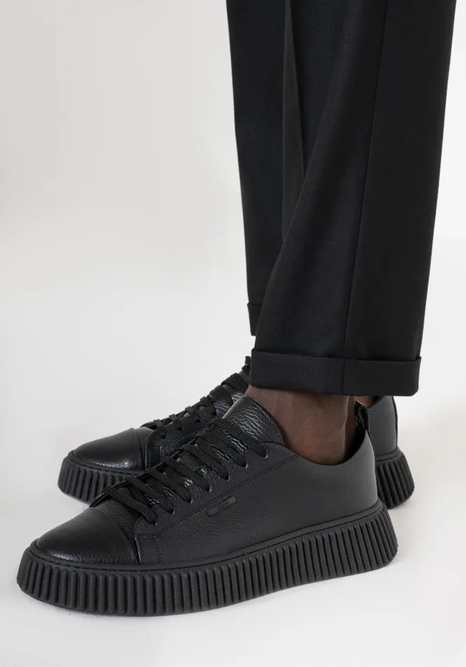 Sneakers Men Antony Morato Allen Sneakers In Black Leather Black