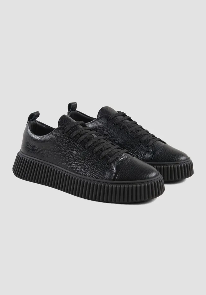 Sneakers Men Antony Morato Allen Sneakers In Black Leather Black