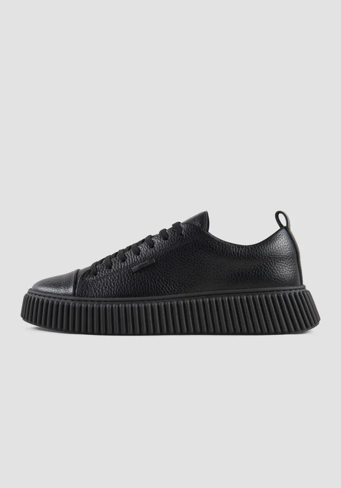Sneakers Men Antony Morato Allen Sneakers In Black Leather Black