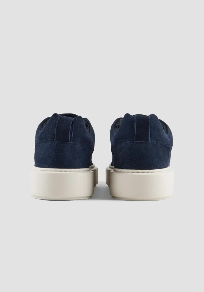 Sneakers Men Antony Morato Keane Suede Sneakers Blue Ink