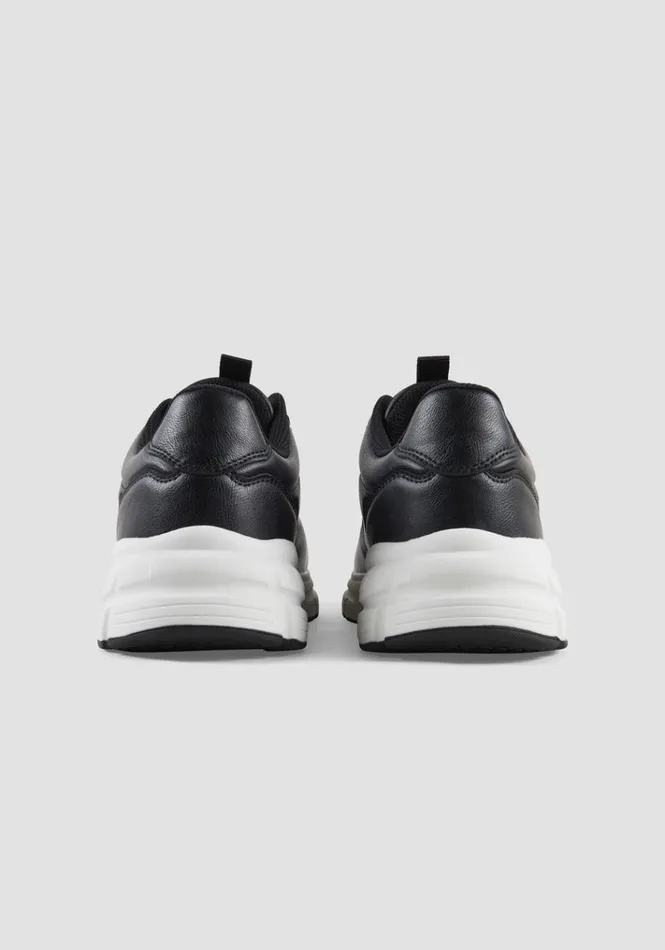 Sneakers Men Antony Morato Maui Running Sneakers In Faux Leather Black