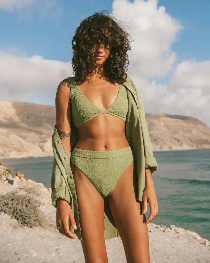 So Dazed Ava Bikini Top Green Eyes Women Billabong Bikinis