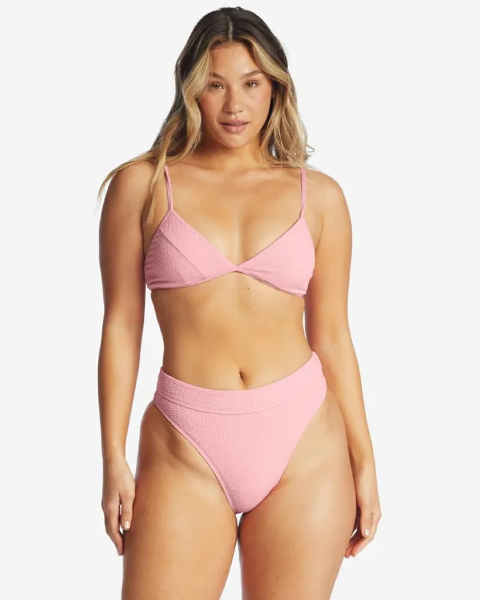 So Dazed Maui Rider HighWaisted Bikini Bottoms Pink Sunset Women Billabong Bikinis