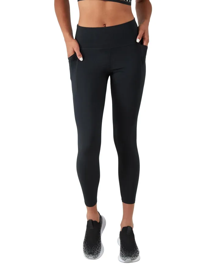 Soft Touch Period Leggings Moisture Wicking Anti Odor 25034 Black Women Champion Leggings
