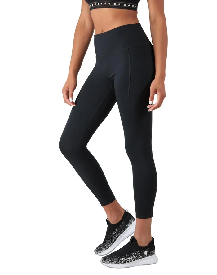 Soft Touch Period Leggings Moisture Wicking Anti Odor 25034 Black Women Champion Leggings