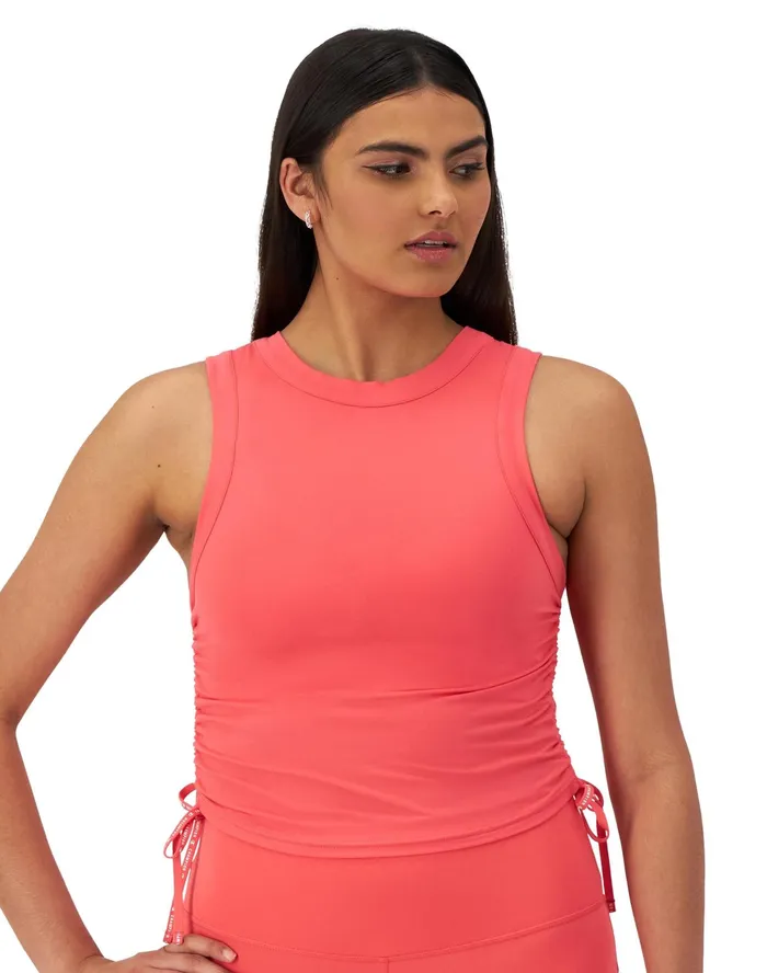 Soft Touch Ruched Tank Top High Tide Coral Women Champion TShirts and Tops