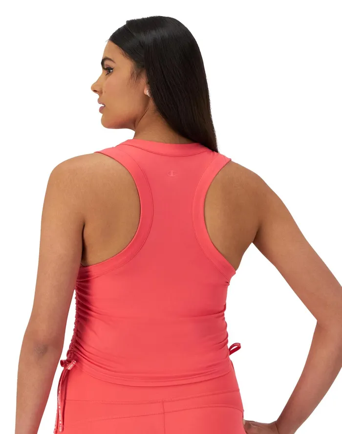 Soft Touch Ruched Tank Top High Tide Coral Women Champion TShirts and Tops