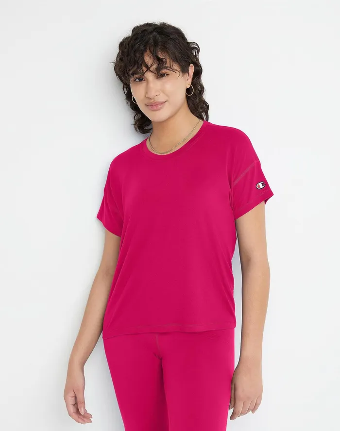 Soft Touch TShirt C Logo Strawberry Rouge Women Champion TShirts and Tops