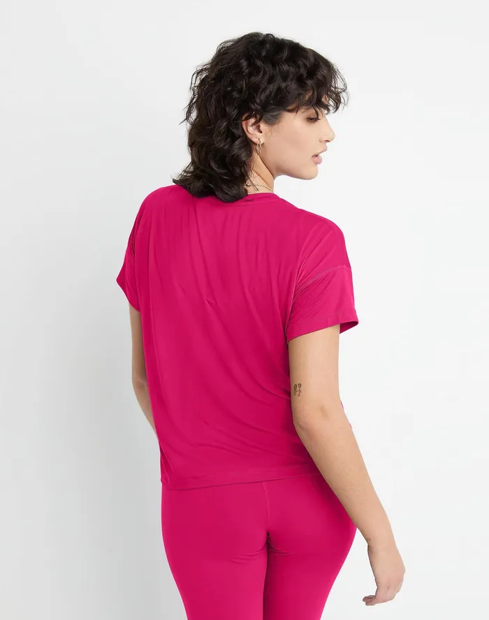 Soft Touch TShirt C Logo Strawberry Rouge Women Champion TShirts and Tops