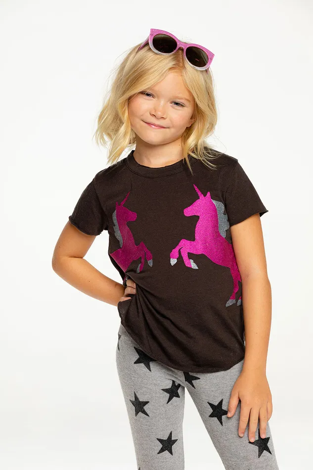 Sparkle Unicorns Tops Chaser Brand Girls