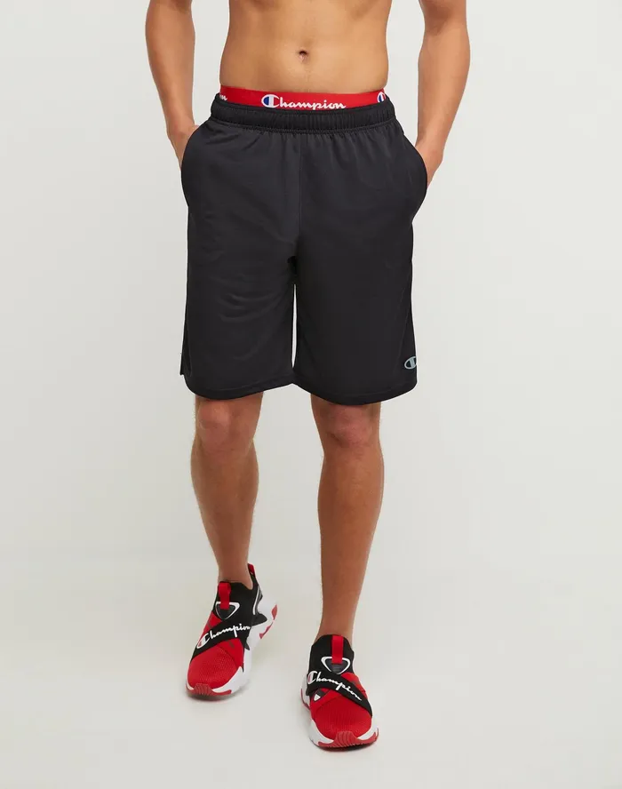 Sport Shorts Moisture Wicking 10034 Black Men Champion Shorts