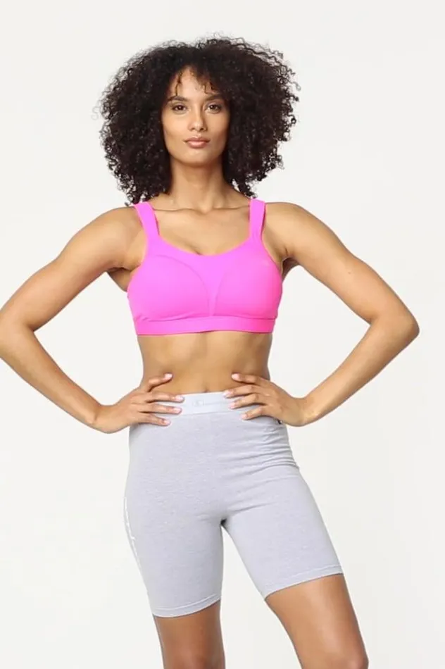 Spot Comfort HighImpact Sports Bra C Logo Surf The Webocean Front Blue Women Champion Sports Bras and Bralettes