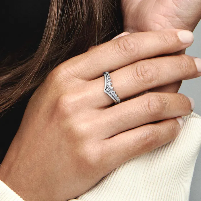 Stackable Rings Women Pandora Online Timeless Wish Floating Pav Ring Sterling Silver