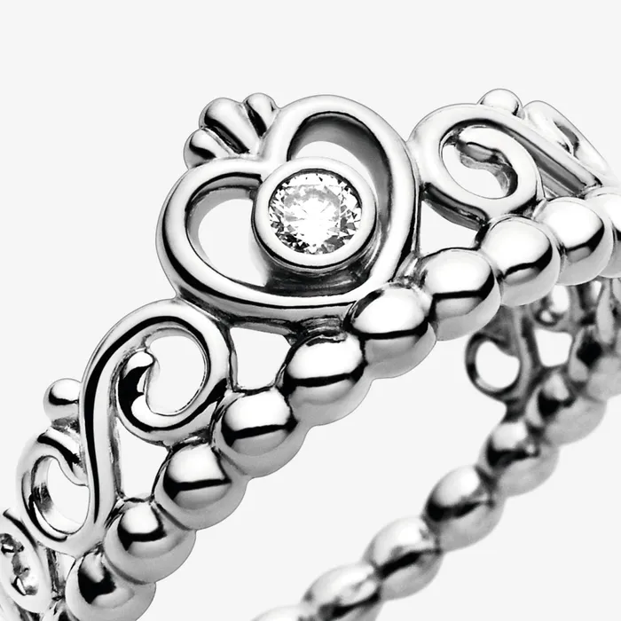 Stackable Rings Women Pandora Princess Tiara Crown Ring