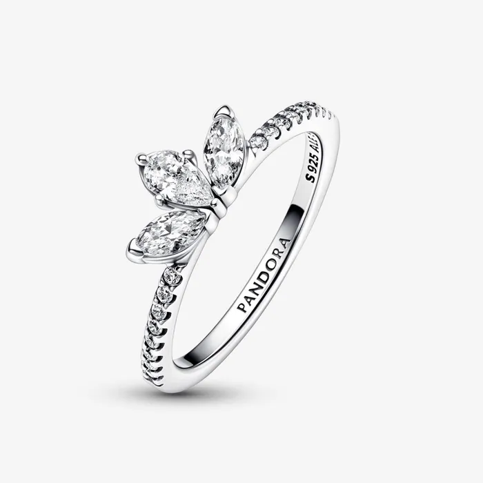 Stackable Rings Women Pandora Sparkling Herbarium Ring Set