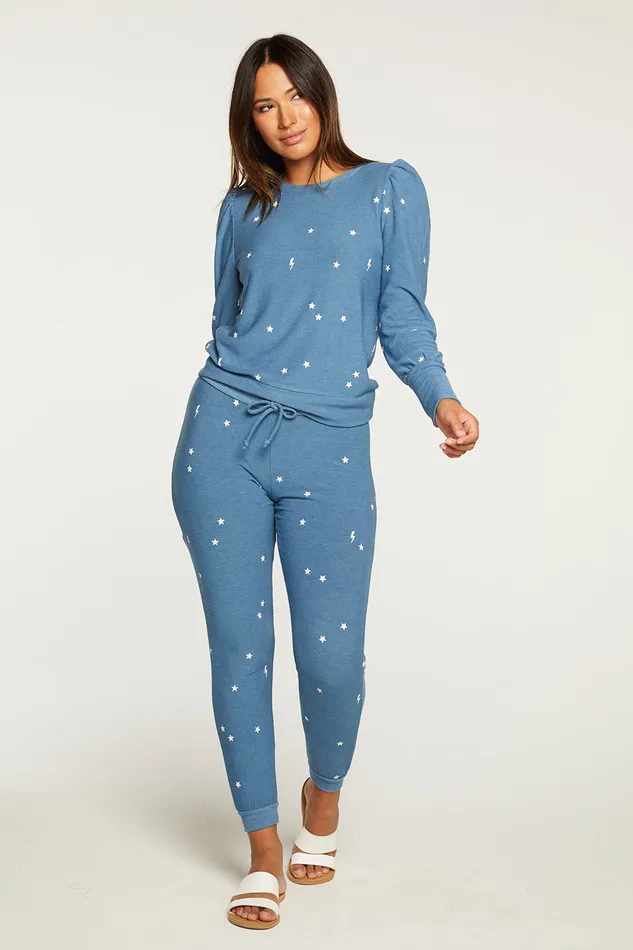 Starry Bolts Pant Bottoms Chaser Brand Womens Starry Bolts Pant Bottoms Chaser Brand Womens