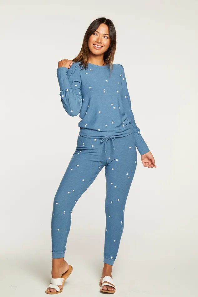 Starry Bolts Pant Bottoms Chaser Brand Womens Starry Bolts Pant Bottoms Chaser Brand Womens