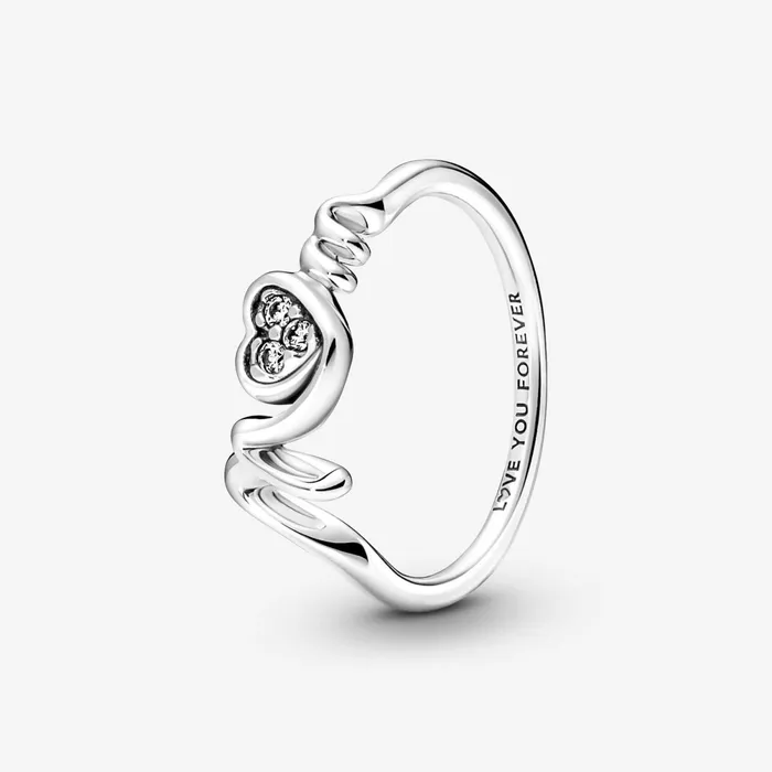 Statement Rings Women Pandora Mum Pav Heart Ring