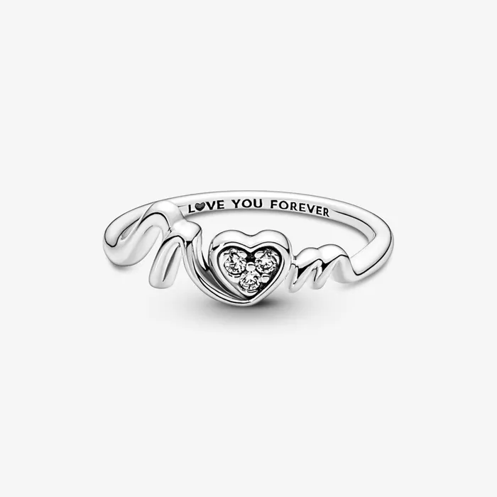 Statement Rings Women Pandora Mum Pav Heart Ring