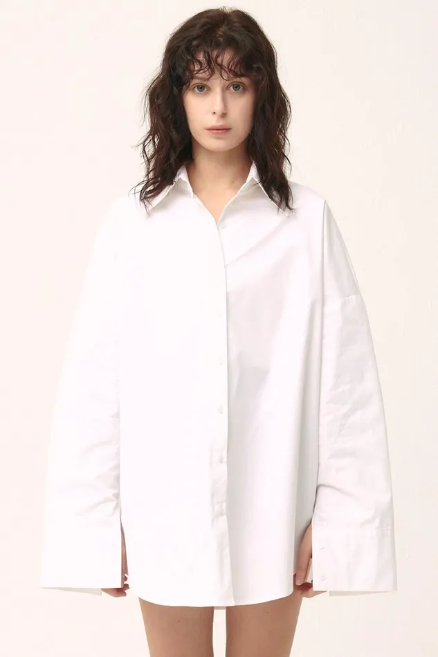 Storets Ariana Oversized Fit Shirt Women Shirts and Blouses