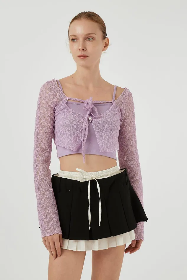 Storets Ava Top and Cardi Set Women Jackets and Coats Storets Ava Top and Cardi Set Women Jackets and Coats