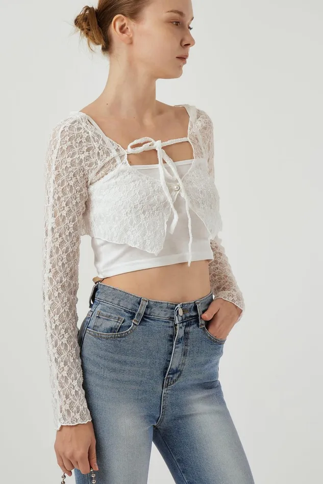 Storets Ava Top and Cardi Set Women Tops