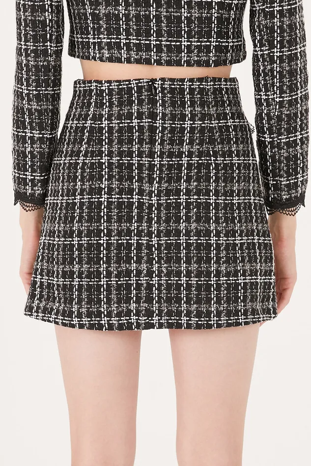 Storets Ayla Tweed Skort WLace Inset Women Skirts