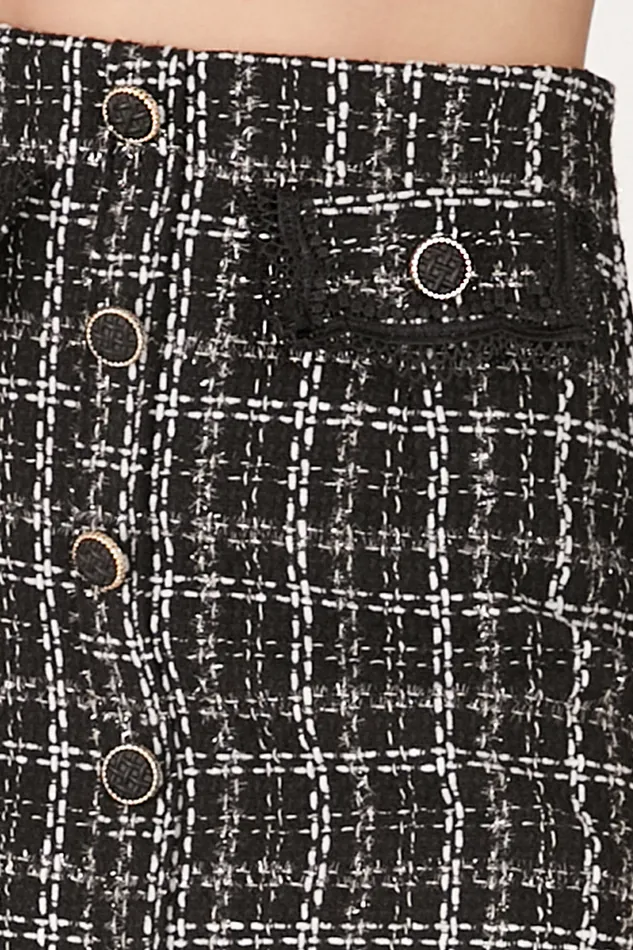 Storets Ayla Tweed Skort WLace Inset Women Skirts