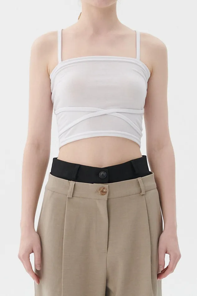 Storets Billie Strap Tube Top Women Tops Storets Billie Strap Tube Top Women Tops