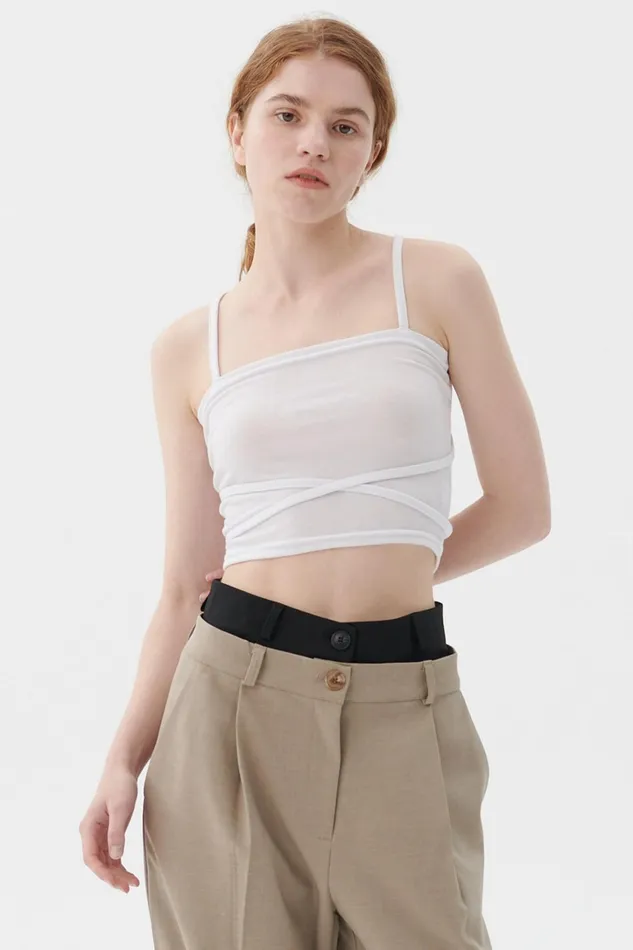 Storets Billie Strap Tube Top Women Tops Storets Billie Strap Tube Top Women Tops