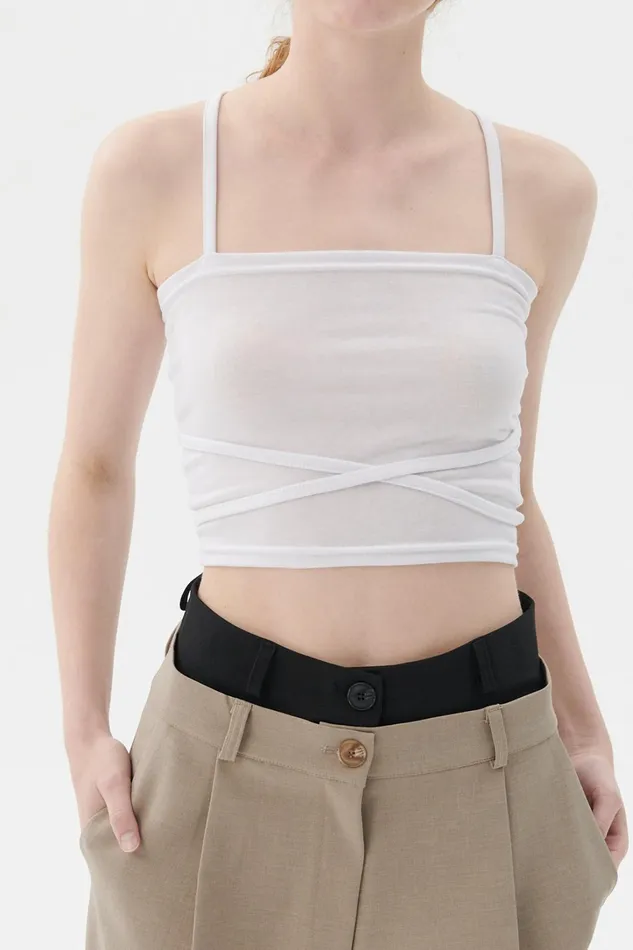 Storets Billie Strap Tube Top Women Tops Storets Billie Strap Tube Top Women Tops